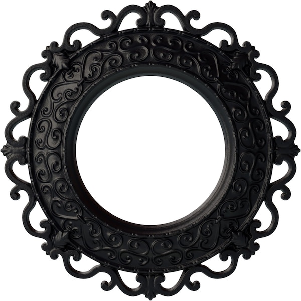 Ekena Millwork Orrington Ceiling Medallion (Fits Canopies up to 6 5/8"), 13 1/4"OD x 6 5/8"ID x 1 1/8"P, Steel Gray CM13ORSGS - main